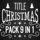 Christmas Titles Pack 9 in 1 - VideoHive Item for Sale