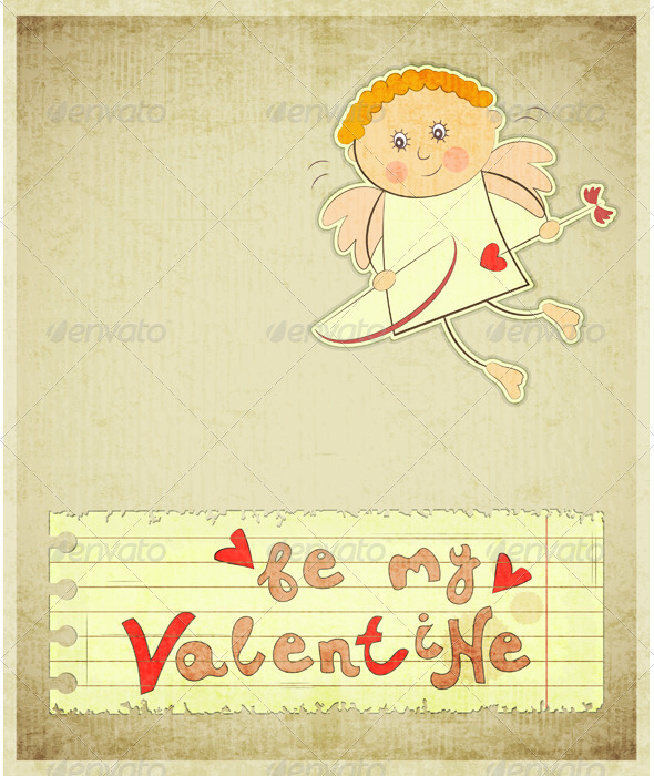 Retro Valentines Day Card - Valentines Seasons/Holidays
