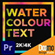 Water Colour Titles Premiere Pro - VideoHive Item for Sale