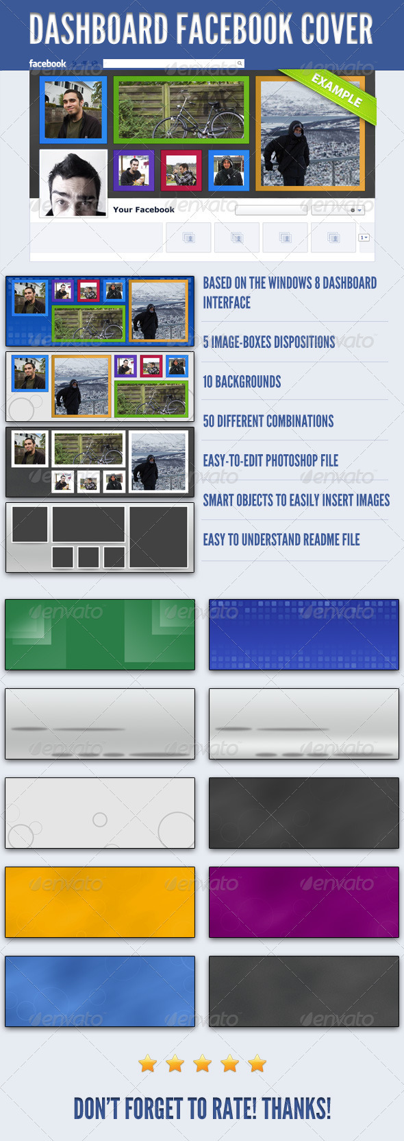 Dashboard FB Cover Pack - Facebook Timeline Covers Social Media
