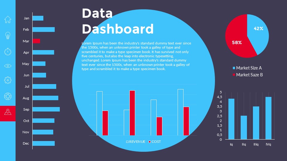 Hello DATA Dashboards PowerPoint Presentation Template, Presentation Templates