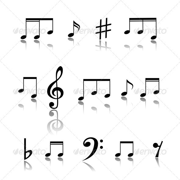 Music Notes - Decorative Symbols Decorative