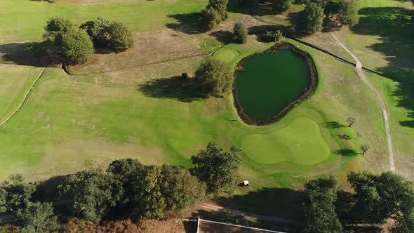Playing Golf Aerial Sport View alt