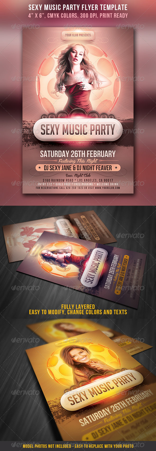 Sexy Music Party Flyer - Clubs & Parties Events