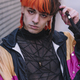 Close-up of young guy with painted hair. - PhotoDune Item for Sale