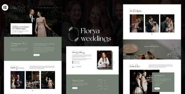 Florya – Wedding and Event Planner Elementor WordPress Theme