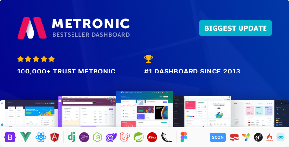 Metronic | Bootstrap HTML, VueJS, React, Angular, Asp.Net, Django & Laravel Admin Dashboard Theme