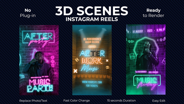 3D Instagram Reels Product Promo template preview