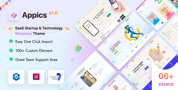 Appics  SaaS Startup & Technology WordPress Theme