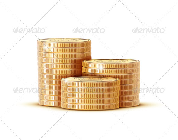 Stacks of Golden Coins - Concepts Business