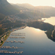 Aerial view of sea bay with parked yachts and boats in the morning. - PhotoDune Item for Sale