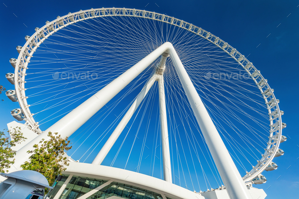 Ain Dubai or the Eye of Dubai. The largest ferris wheel in the world - Stock Photo - Images