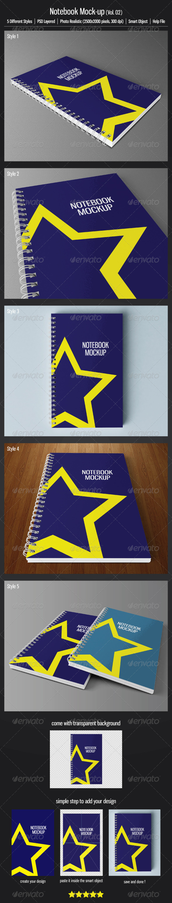 Notebook Mock-up (Vol.02) - Books Print