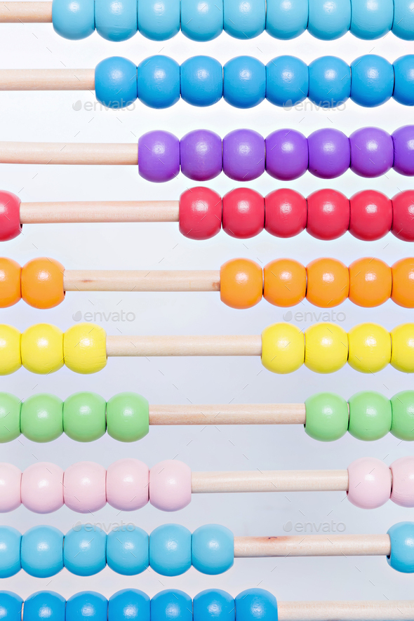 Colorful abacus beeds - Stock Photo - Images