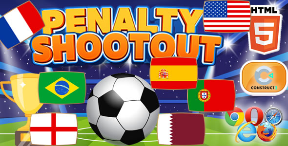 PENALTY SHOOTOUT - HTML5 GAME (CONSTRUCT 3)