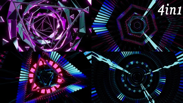 Neon Collider - VJ Loop Pack (4in1) alt