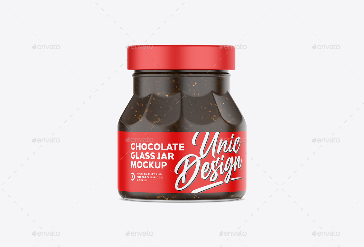 Chocolate Jar Mockup by UnicDesign GraphicRiver