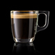 Glass cup of espresso coffee isolated on black. - PhotoDune Item for Sale
