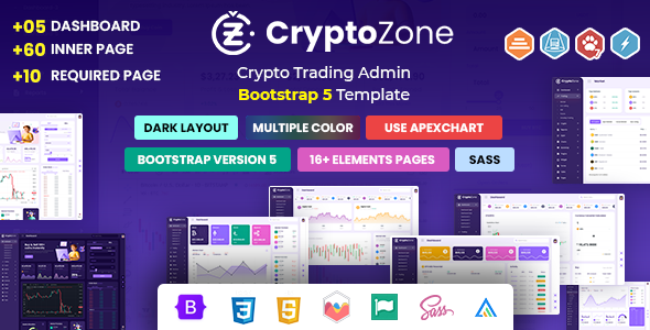 CryptoZone | Crypto Trading Admin Dashboard Template
