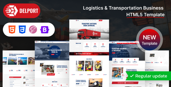 Delport - Logistics & Transportation Business HTML5 Template