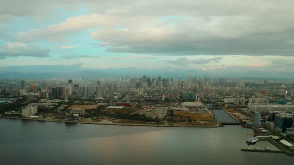 Manila, the Capital of the Philippines, Aerial View alt