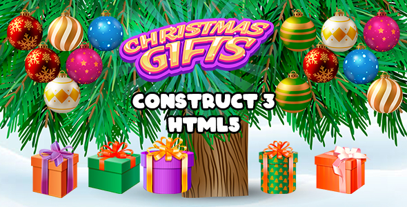 Christmas Gifts Game (Construct 3 | C3P | HTML5) Xmas Game