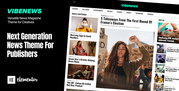 Vibenews – Digital News Magazine Theme