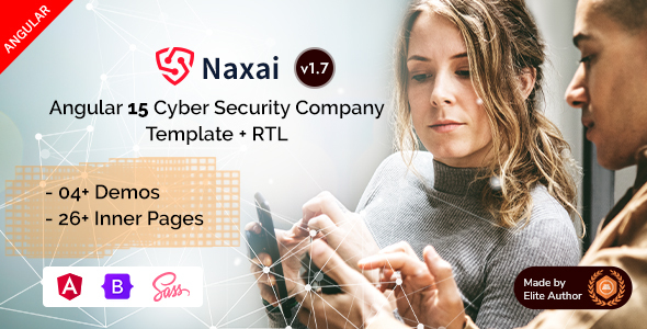 Marvelous Naxai - Angular 15+ Cyber Security Services Agency Template