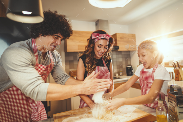 Teamwork In The Kitchen - Stock Photo - Images