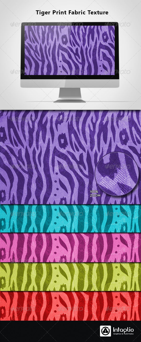 Tiger Print Fabric Texture - Fabric Textures
