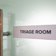 Concept of the word Triage Room at the emergency entrance of hospital - PhotoDune Item for Sale
