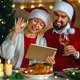 couple is having Christmas dinner - PhotoDune Item for Sale