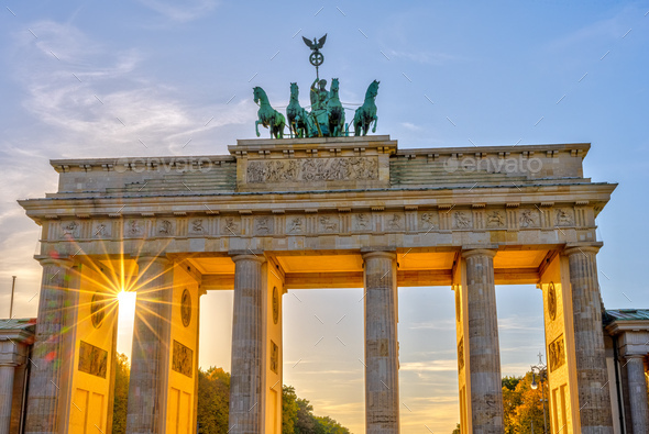 The Brandenburg Gate in Berlin - Stock Photo - Images