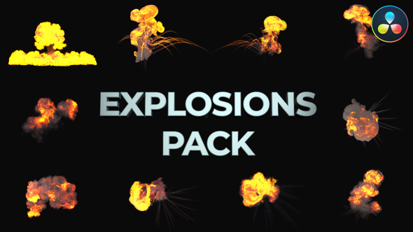 Realistic Explosions Pack for DaVinci Resolve