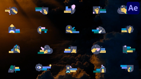 Ilustrative Titles for After Effects Titles template preview