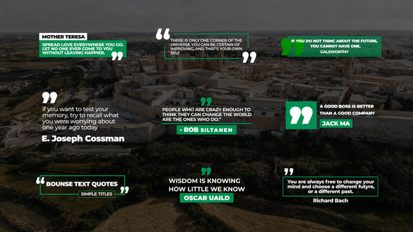 Quotes Titles Titles template preview