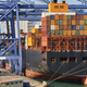 Containers on a vessel. Global market. Cargo shipping. Logistic - PhotoDune Item for Sale