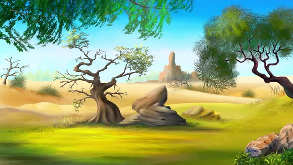 One Australian kangaroo jumping animation 4K alt