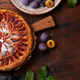 Homemade plum pie. Fruit tart with seasonal fruits - PhotoDune Item for Sale