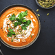 Hot spicy pumpkin soup puree with pumpkin seeds, cream, pepper and parsley. - PhotoDune Item for Sale
