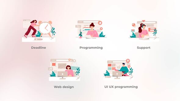 Web design - Pink concepts