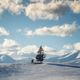 Alone tree at a snowy mountain meadow - PhotoDune Item for Sale