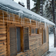  Beautiful transparent icicles slowly gliding of a roof. - PhotoDune Item for Sale