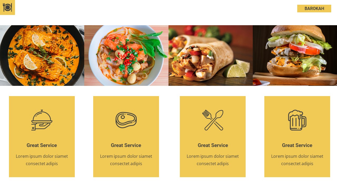 Barokah - Food And Culinary Google Slides Template, Presentation Templates