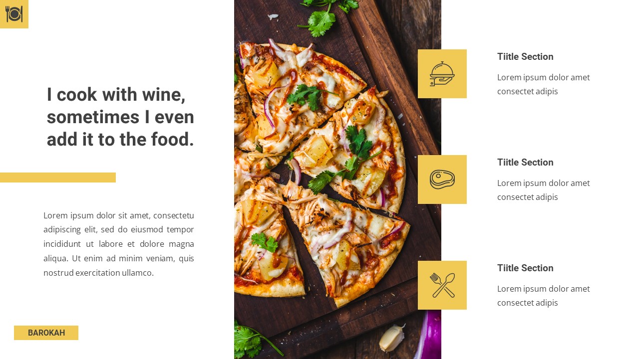 Barokah - Food And Culinary Google Slides Template, Presentation Templates