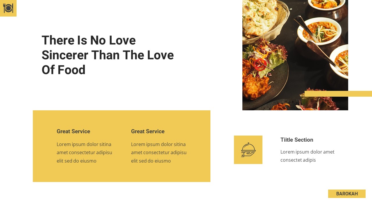 Barokah - Food And Culinary Google Slides Template, Presentation Templates