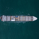 Aerial drone view of Large car cargo ship entering the port in Varna - PhotoDune Item for Sale