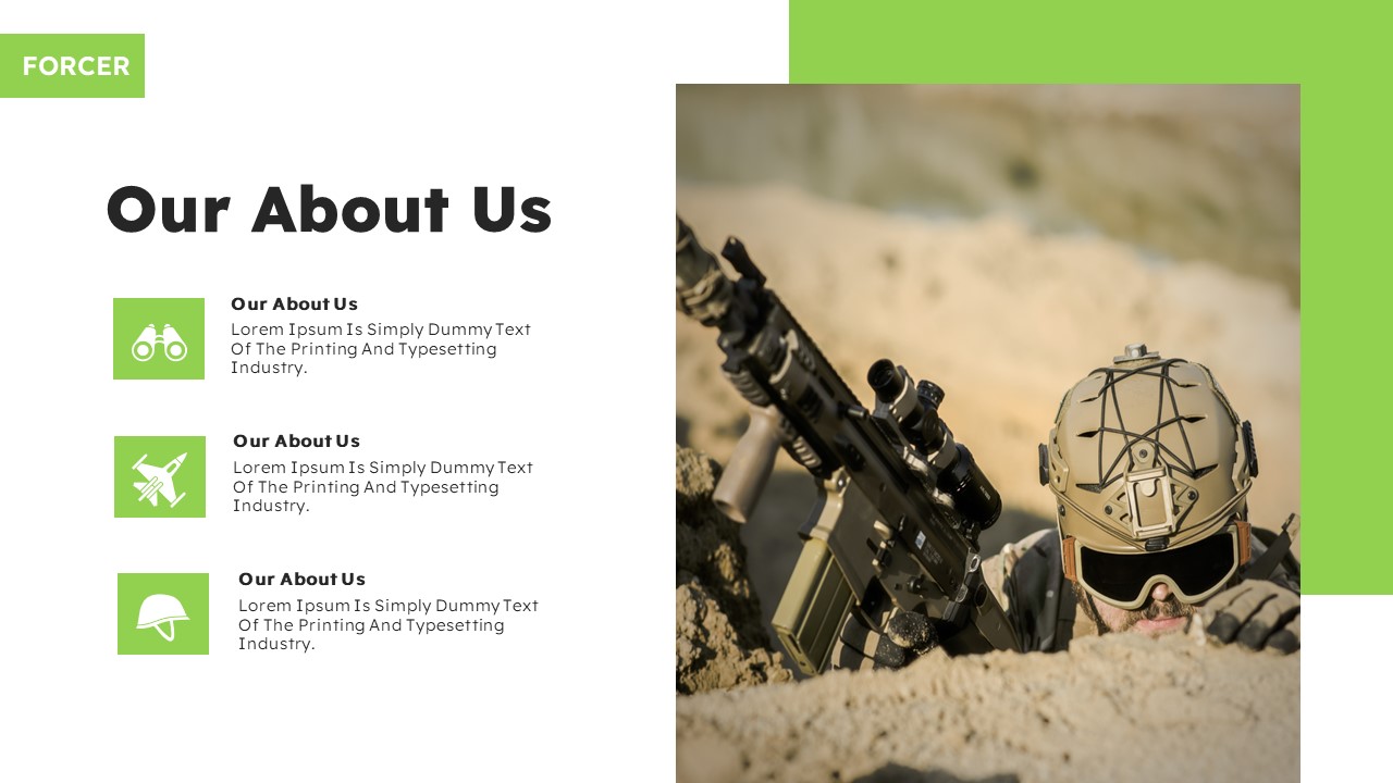 Forcer - Military & Army Keynote Template, Presentation Templates ...