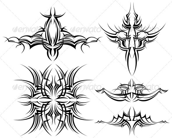 Vector Design Elements - Tattoos Vectors