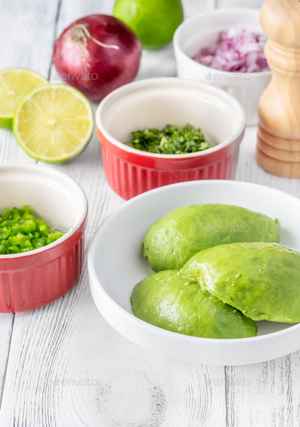 Ingredients for guacamole - Stock Photo - Images